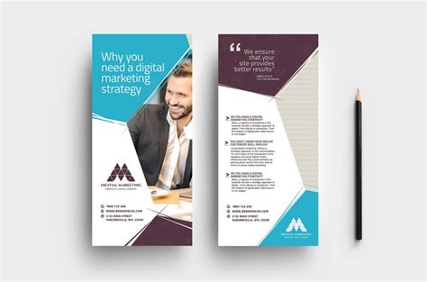 Rack card design template