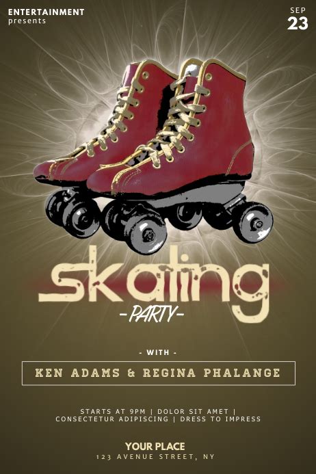 Radical Skate Party Flyer Template