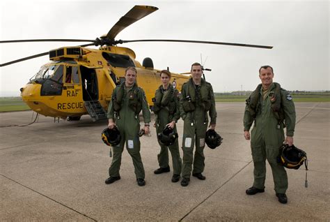 RAF Helicopter Pilots in Action