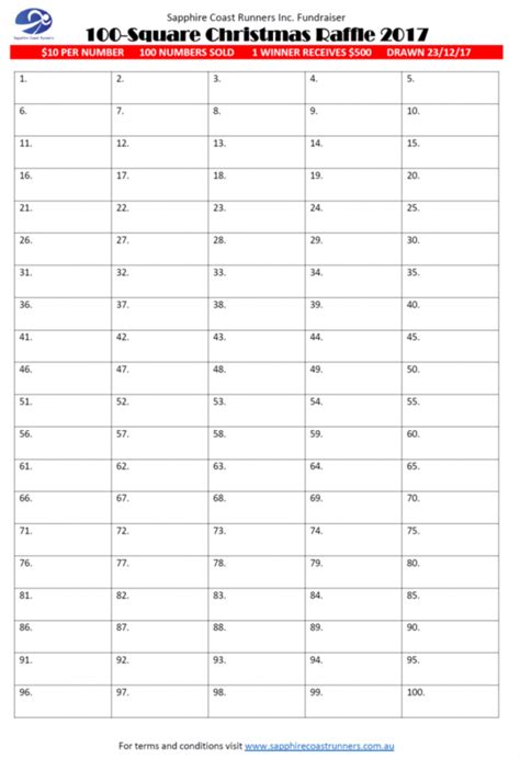 Raffle Board Template 1