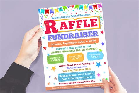 Raffle Fundraiser Flyer Template 2