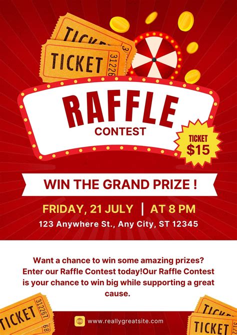 Raffle Poster Template Examples