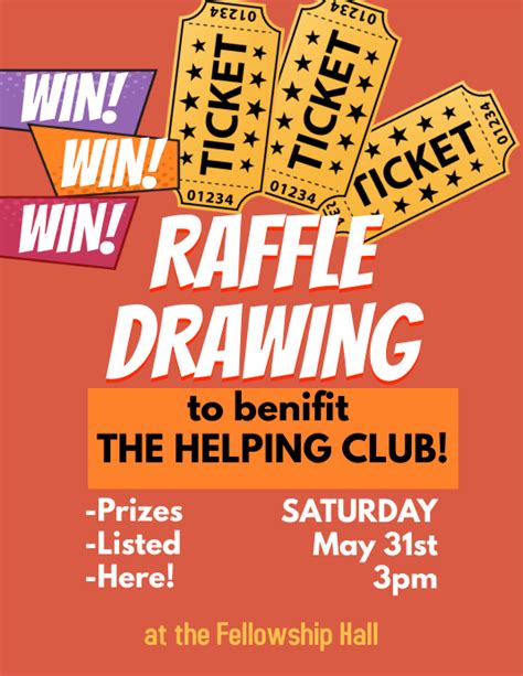 Raffle Poster Template Ideas