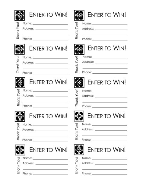 Raffle Template Download