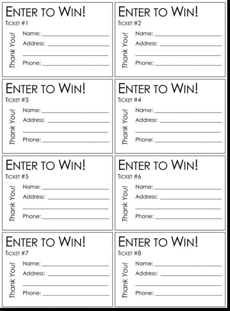 Raffle Template Elements