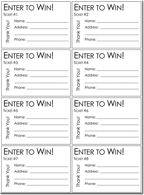 Raffle ticket template best practices