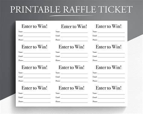 Raffle Ticket Template Conclusion