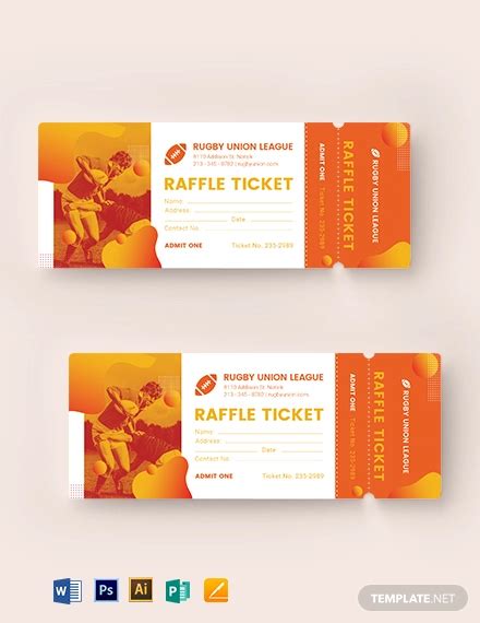 Raffle ticket template design inspiration