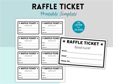 Raffle Ticket Template 9