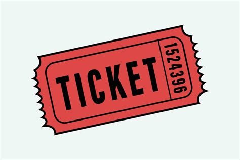 Raffle Ticket Vector