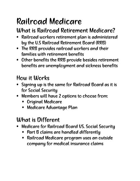 Railroad Medicare Plans