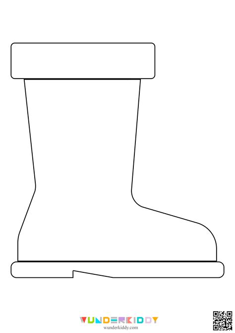 Rain Boot Template Printables