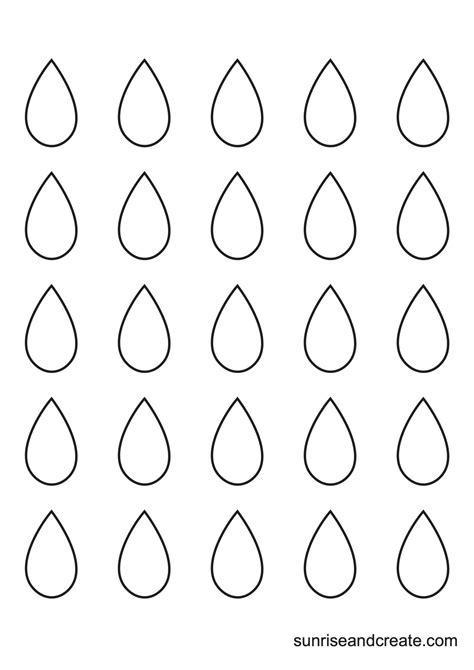 Rain Drop Template Design