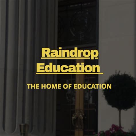 Rain Drops Education Printable