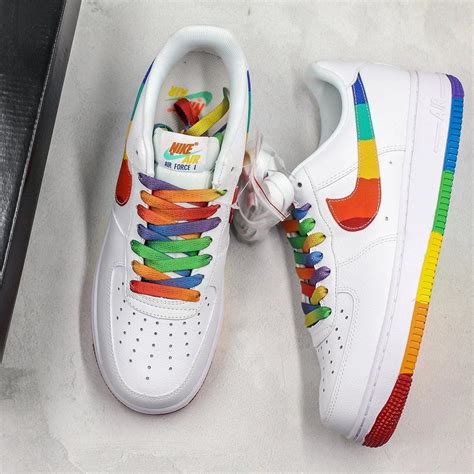 Rainbow Air Force 1 on Feet