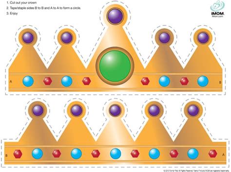 Rainbow Crown Templates for Kids