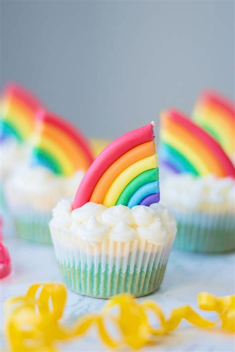 Rainbow Cupcake Decorations