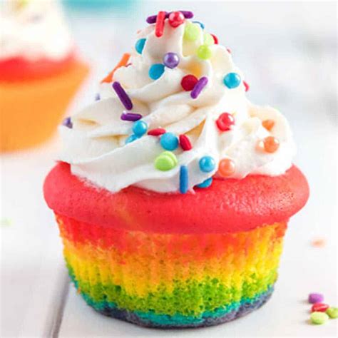 Rainbow Cupcake Ideas