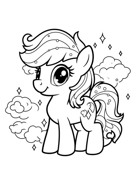 Rainbow Dash coloring page