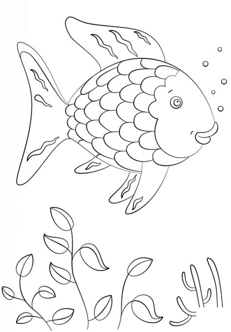 Rainbow Fish Coloring Book