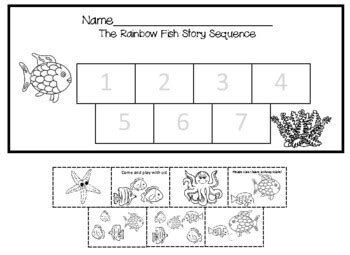 Rainbow Fish Story Sequence