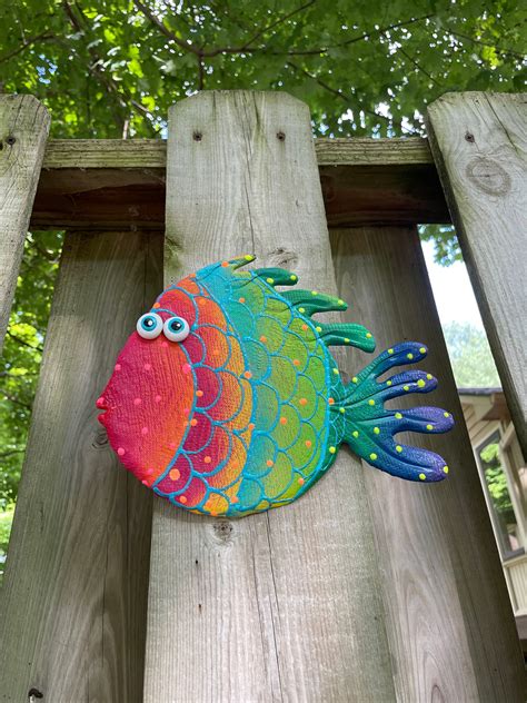 Rainbow Fish Wall Art Example