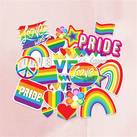 Rainbow Pride Stickers Design 4