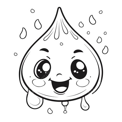 Raindrop Coloring Page