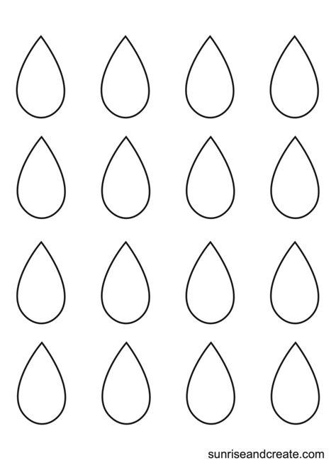 Raindrop pattern template