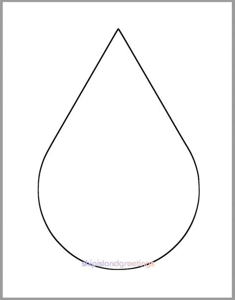 Raindrop Template Printables