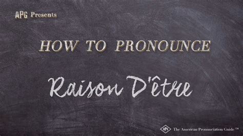 Raison Pronunciation