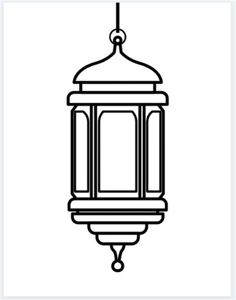 Ramadan Lantern Template 9