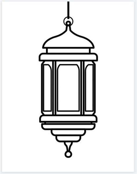 Ramadan Lantern Template 5