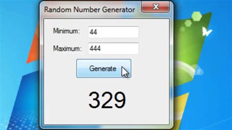 Random Number Generator Formula