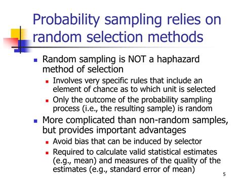 Comparing Random Selection Methods