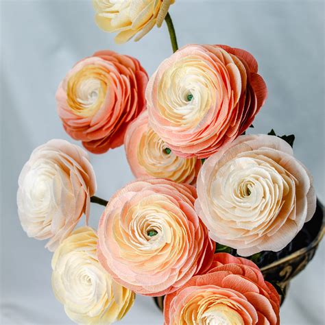 Ranunculus Crepe Paper Flower