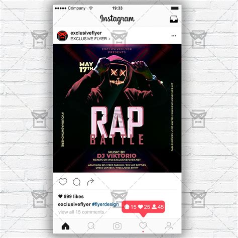 Rap Instagram video template