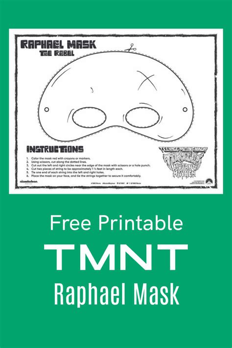 Raphael Mask Template