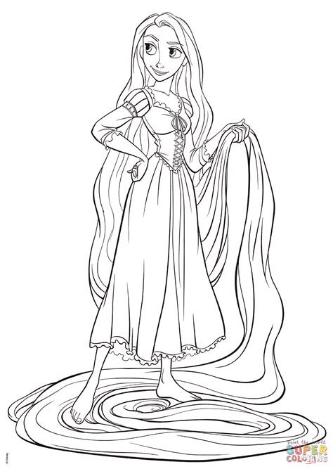 Rapunzel Coloring Page