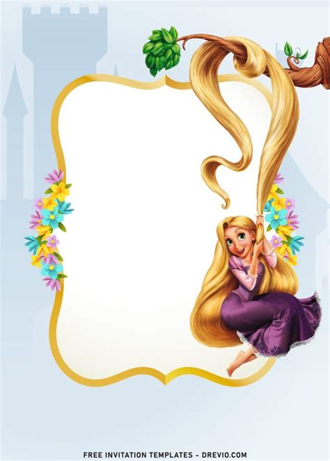 Rapunzel Whimsical Invitation