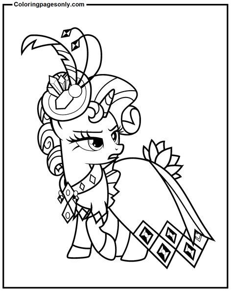 Rarity coloring page