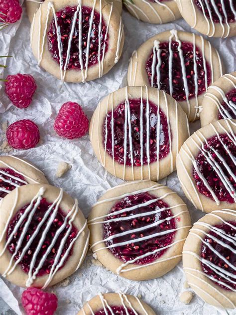 Raspberry Jam Thumbprint Cookie Gift Box