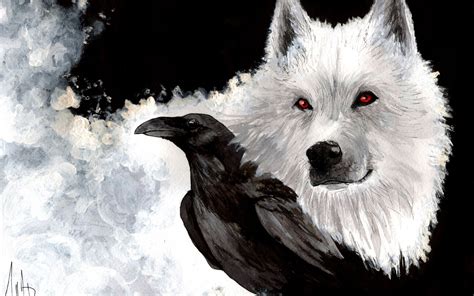 Raven on Wolf's Back