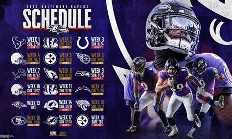 Ravens schedule 2023