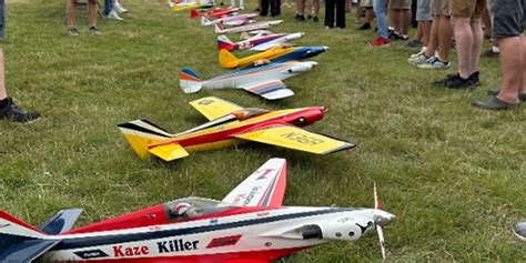 High-Speed RC Airplane competing in pylon racing