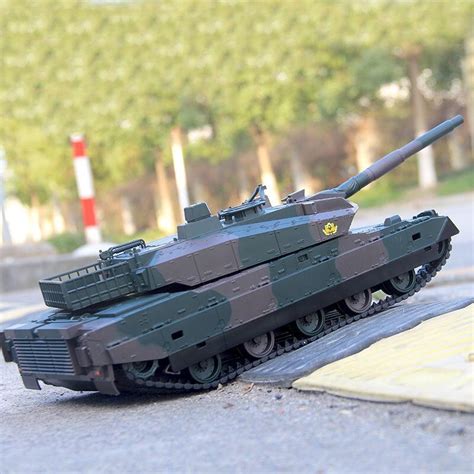 Remote control tank in action