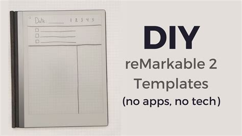 reMarkable 2 Custom Templates