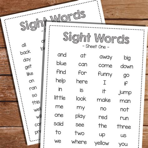 Image of reading sight words for kids