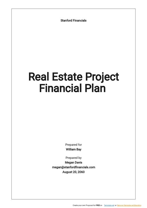 Real Estate Agent Financial Planning Template