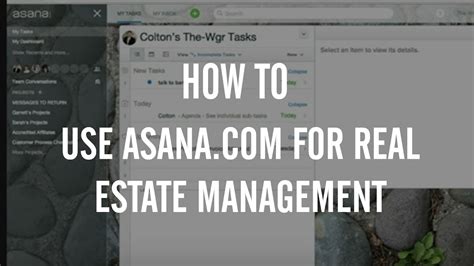 Real Estate Asana Template Image 1